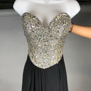 Rhinestone Sweetheart Gown